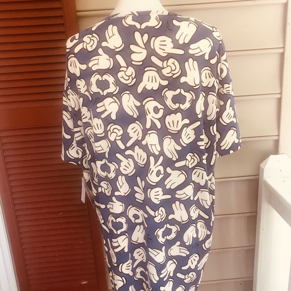 LuLaRoe Disney Mickey Hands Irma Top M FREE SHIP - Picture 3 of 5